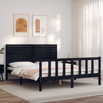 Bed Frame Without Mattress Solid Wood Pine