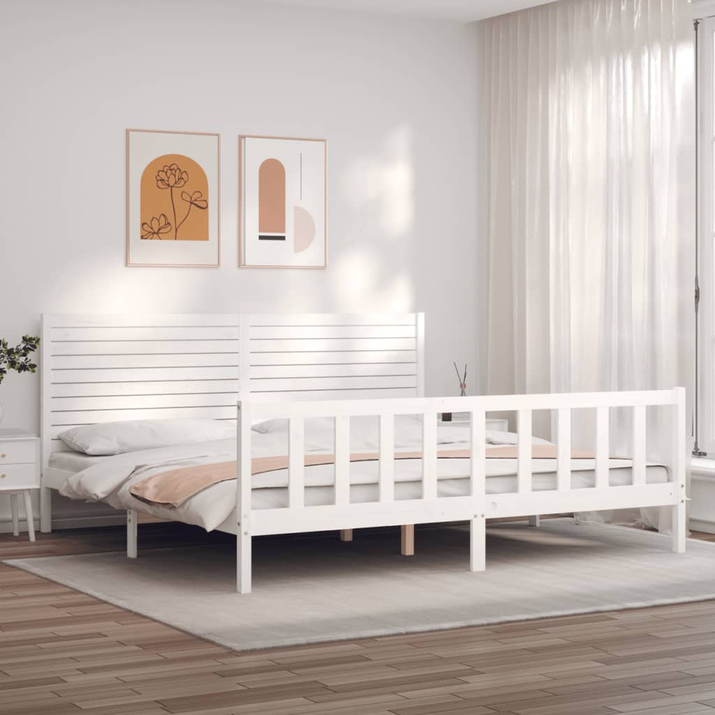 Bed Frame Without Mattress Solid Wood Pine
