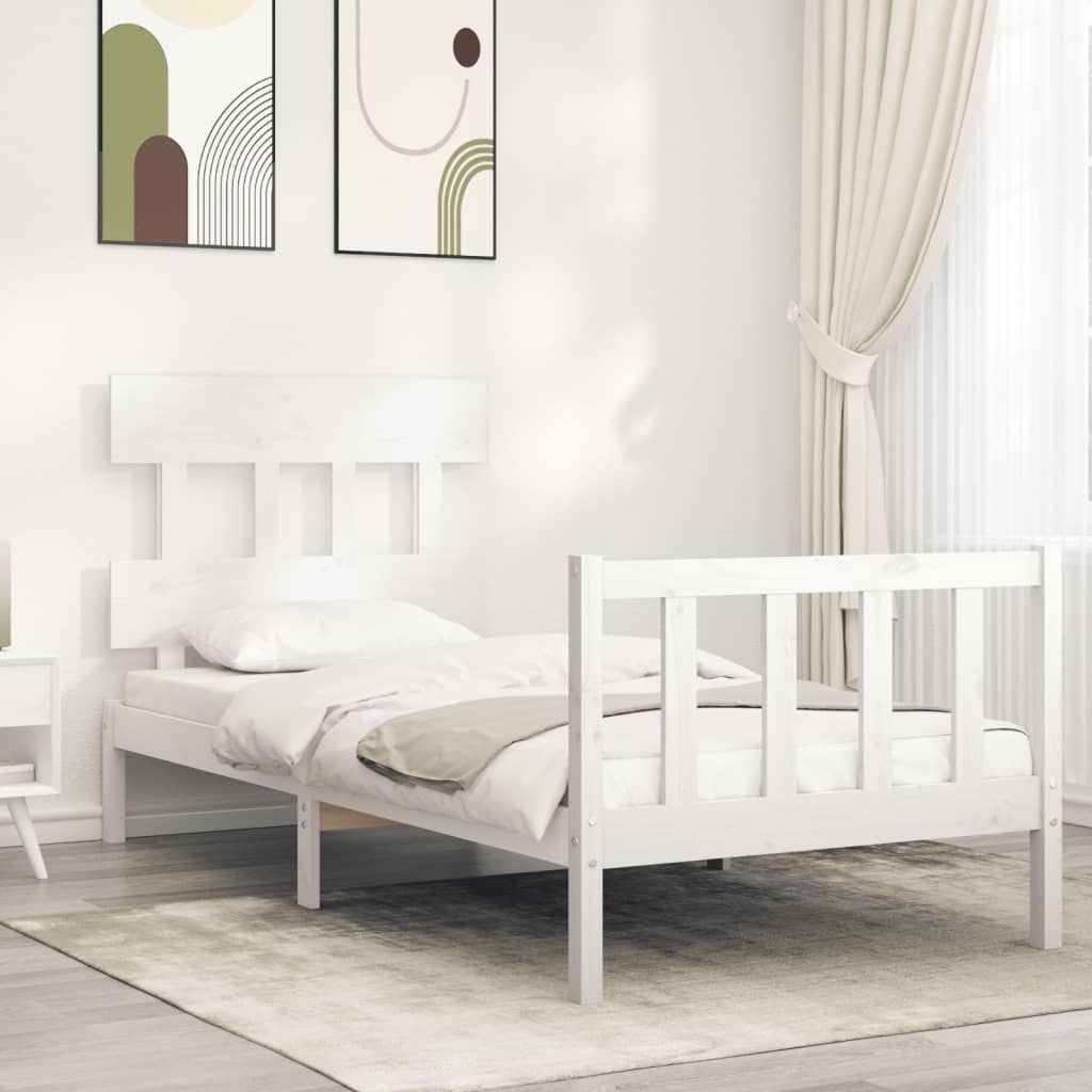 Bed Frame Without Mattress Solid Wood Pine