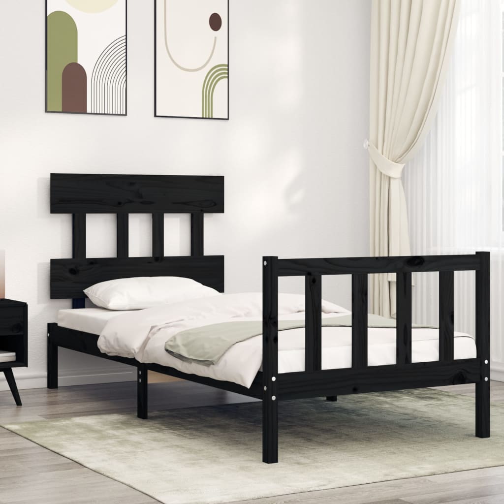 Bed Frame Without Mattress Solid Wood Pine