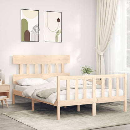 Bed Frame Without Mattress Solid Wood Pine