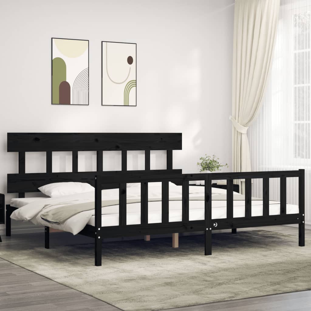 Bed Frame Without Mattress Solid Wood Pine