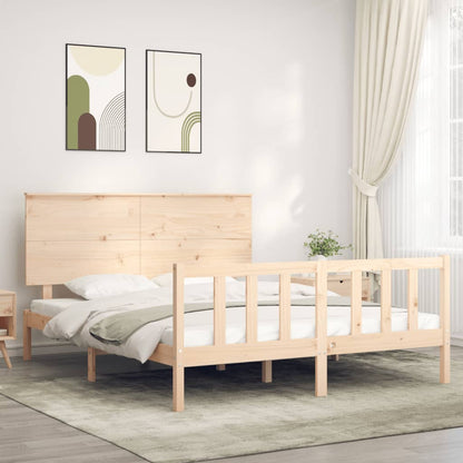 Bed Frame Without Mattress Solid Wood Pine