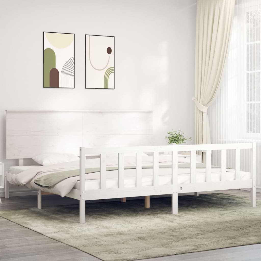 Bed Frame Without Mattress Solid Wood Pine