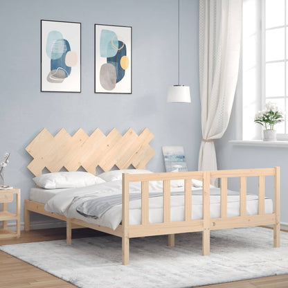 Bed Frame Without Mattress Solid Wood Pine