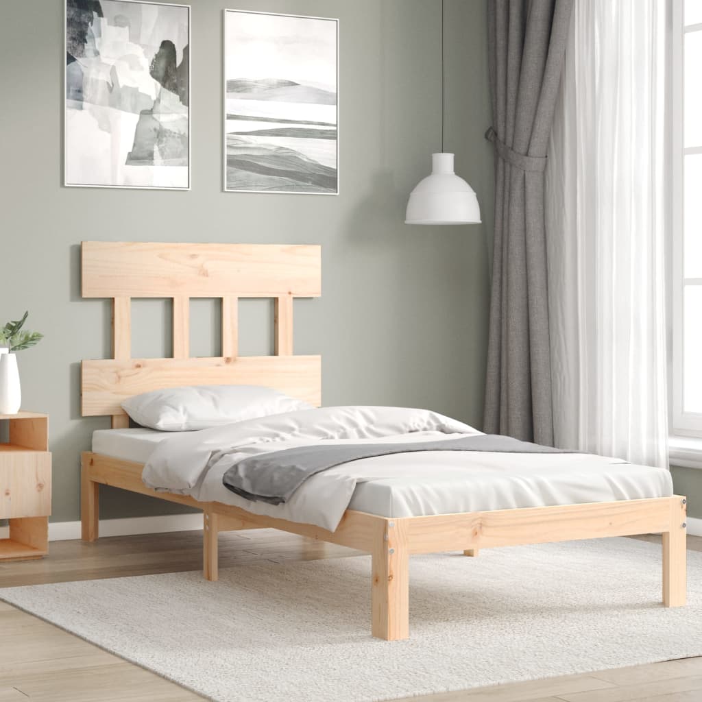 Bed Frame Without Mattress Solid Wood Pine