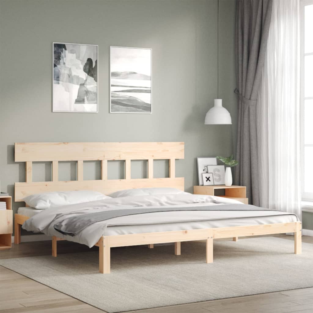 Bed Frame Without Mattress Solid Wood Pine