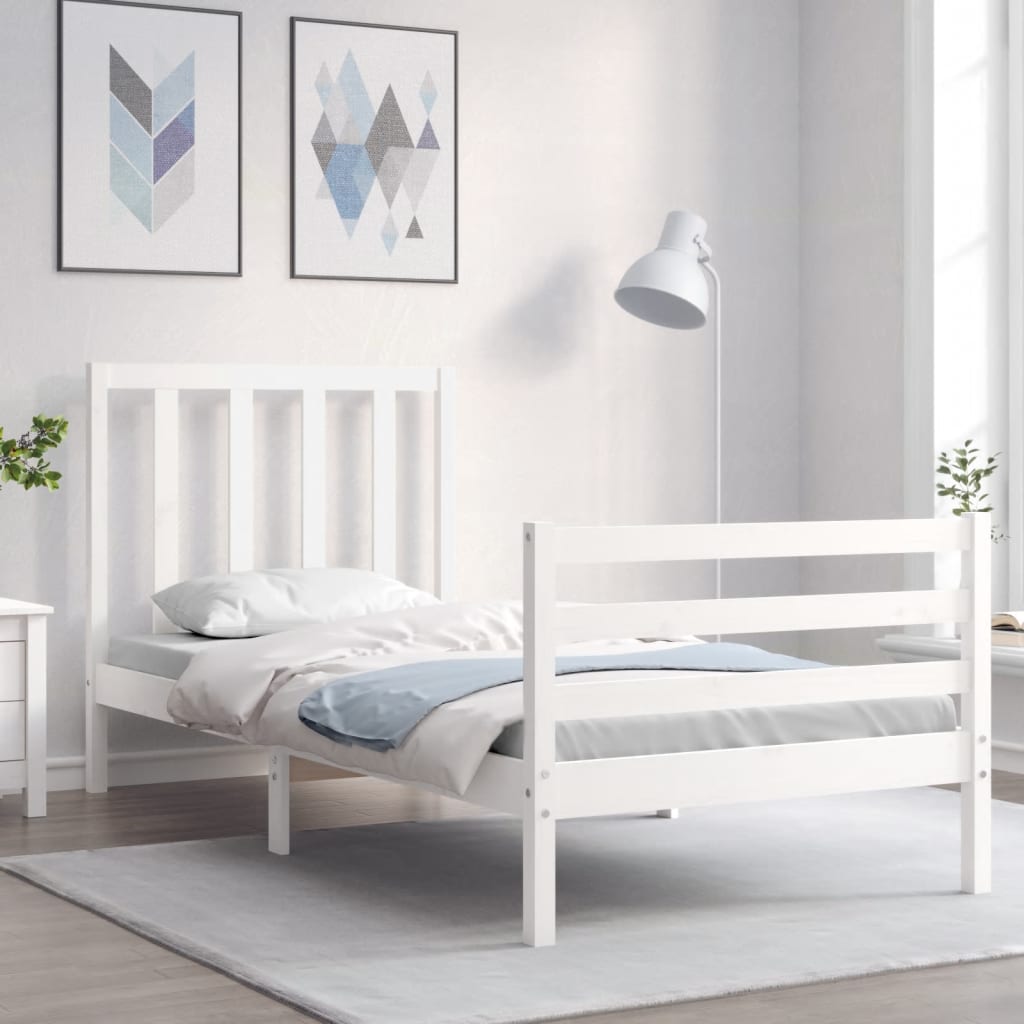 Bed Frame Without Mattress Solid Wood Pine