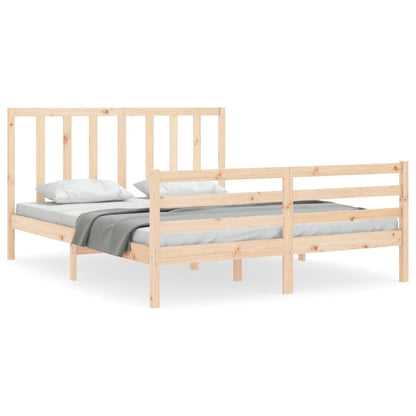Bed Frame Without Mattress Solid Wood Pine