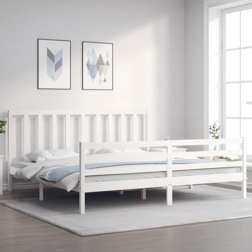 Bed Frame Without Mattress Solid Wood Pine