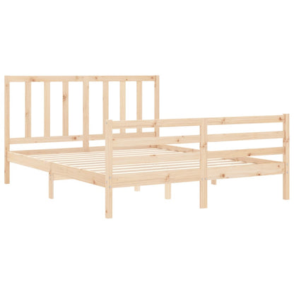 Bed Frame Without Mattress Solid Wood Pine
