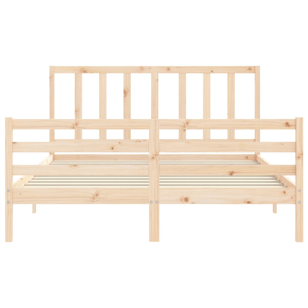 Bed Frame Without Mattress Solid Wood Pine
