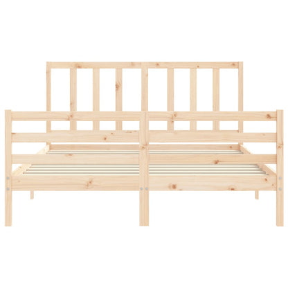 Bed Frame Without Mattress Solid Wood Pine