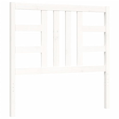 Bed Frame Without Mattress White 90X190 Cm Solid Wood Pine