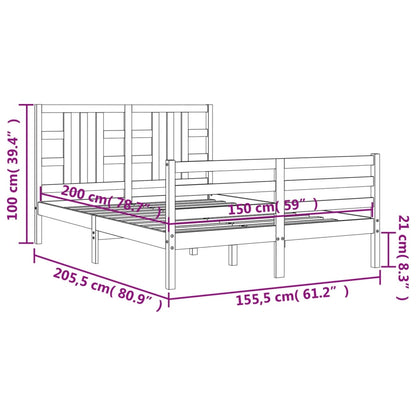 Bed Frame Without Mattress Solid Wood
