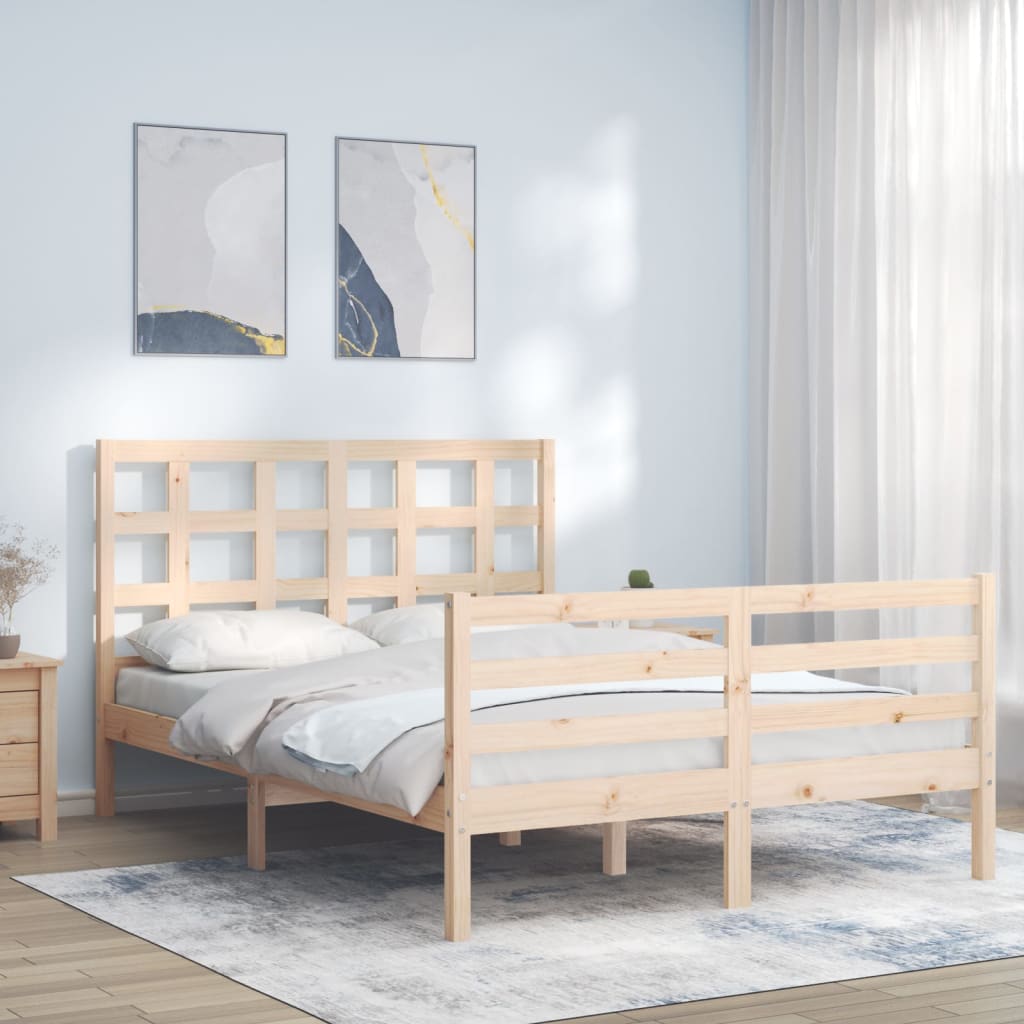 Bed Frame Without Mattress Solid Wood