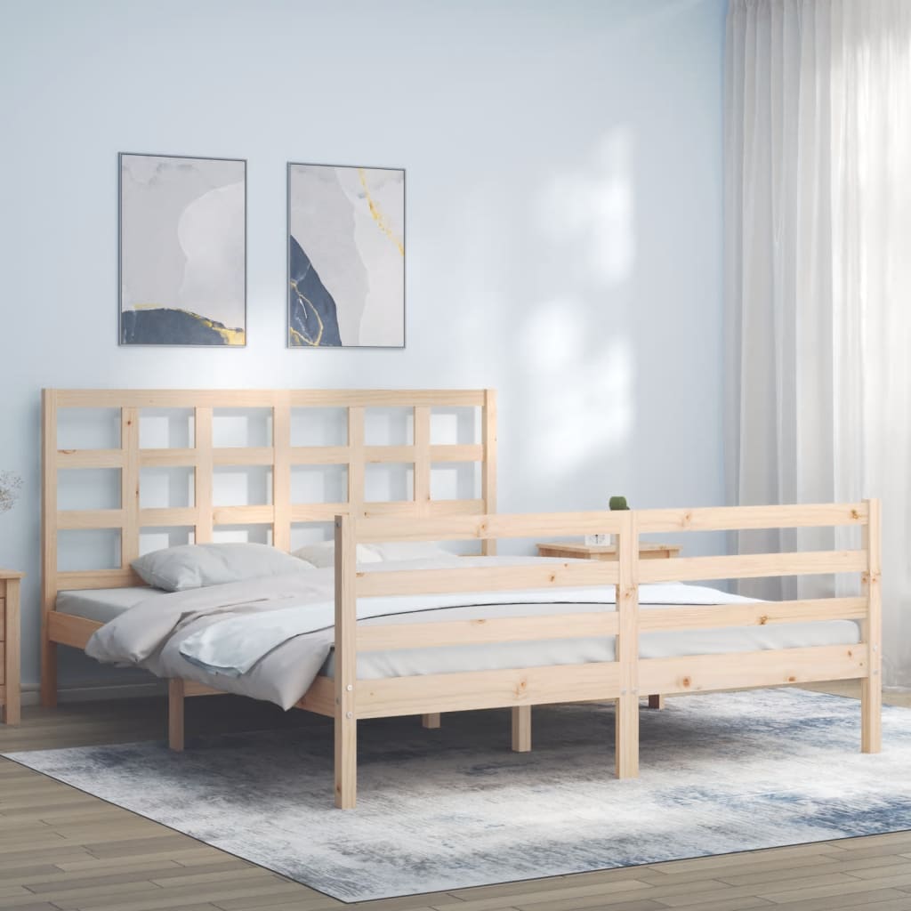 Bed Frame Without Mattress Solid Wood