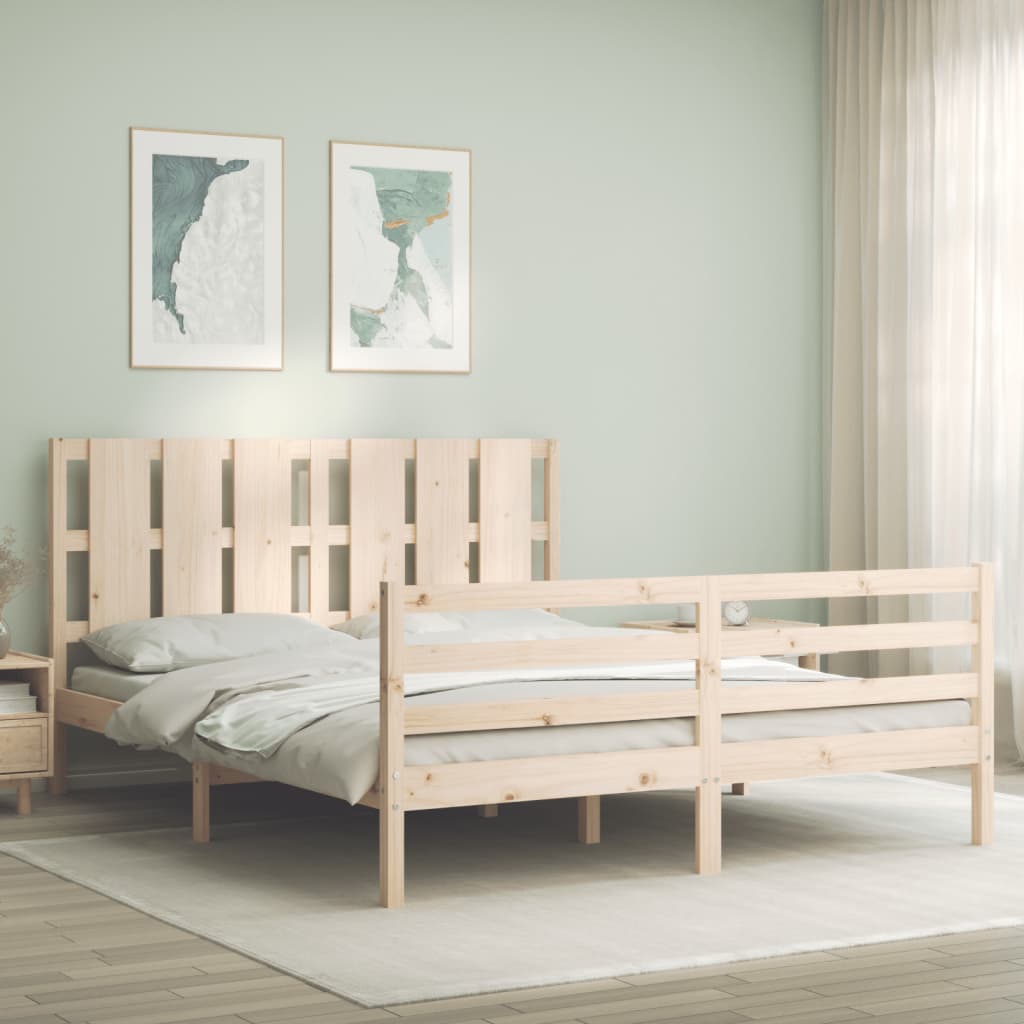 Bed Frame Without Mattress Solid Wood