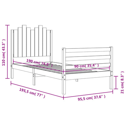 Bed Frame Without Mattress Solid Wood