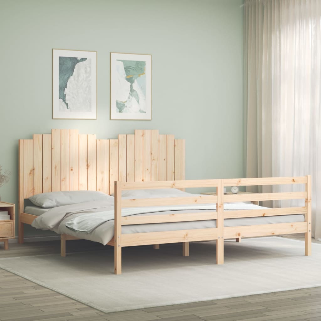 Bed Frame Without Mattress Solid Wood