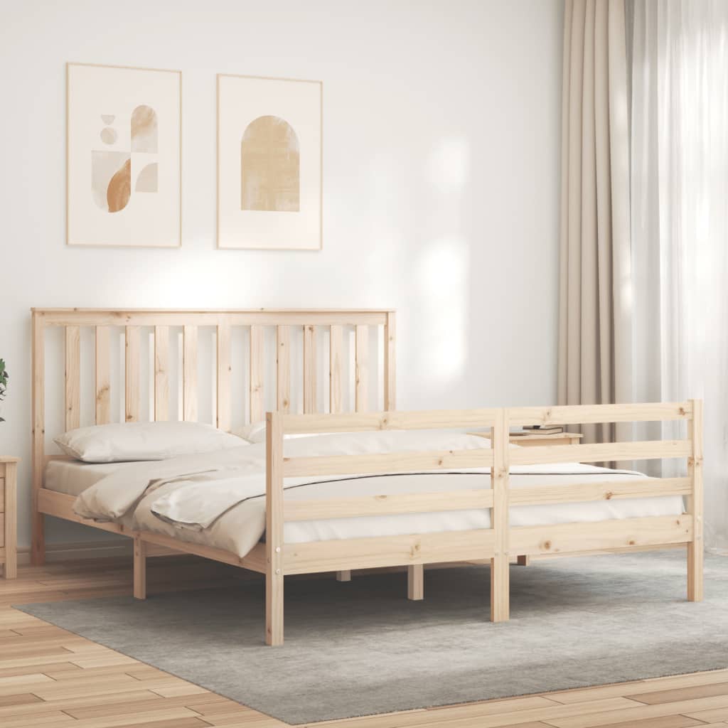 Bed Frame Without Mattress Solid Wood