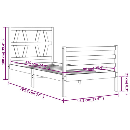 Bed Frame Without Mattress Solid Wood
