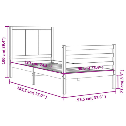 Bed Frame Without Mattress Solid Wood