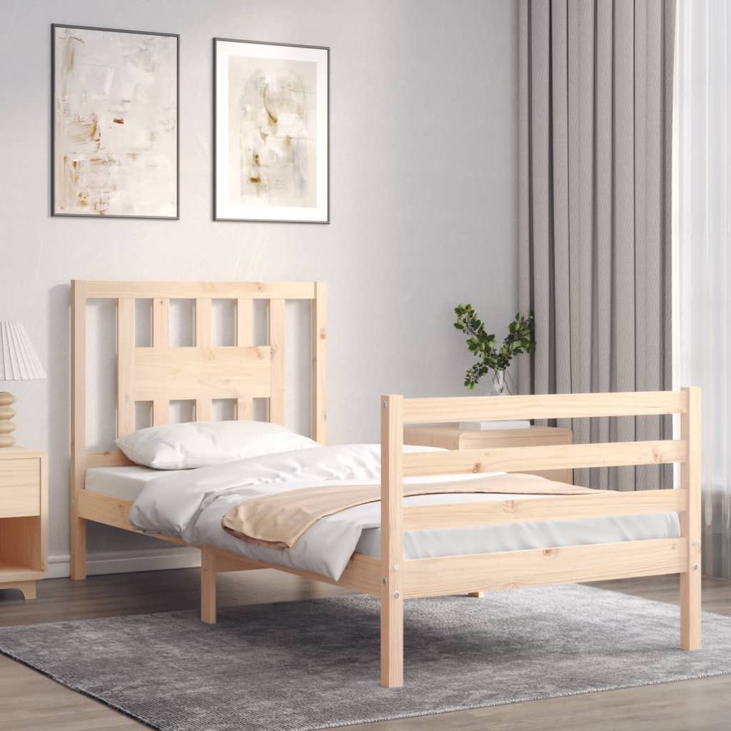 Bed Frame Without Mattress Solid Wood