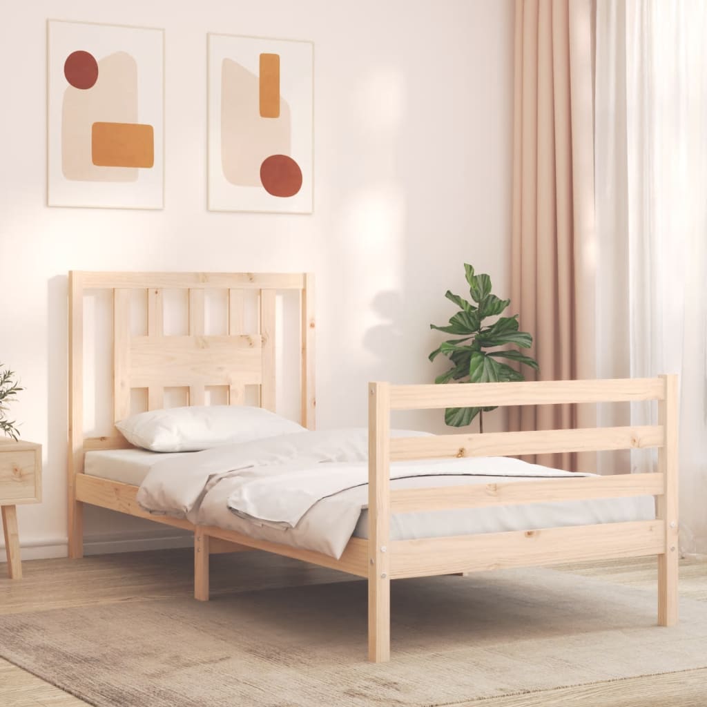 Bed Frame Without Mattress Solid Wood
