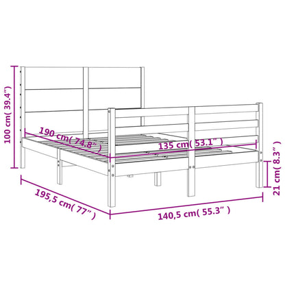 Bed Frame Without Mattress Solid Wood
