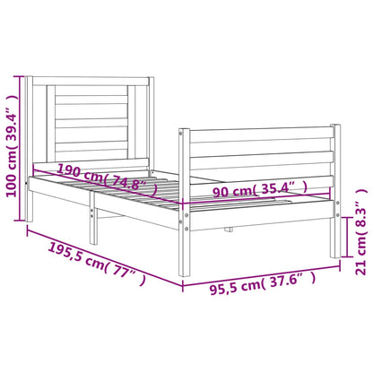 Bed Frame Without Mattress Solid Wood