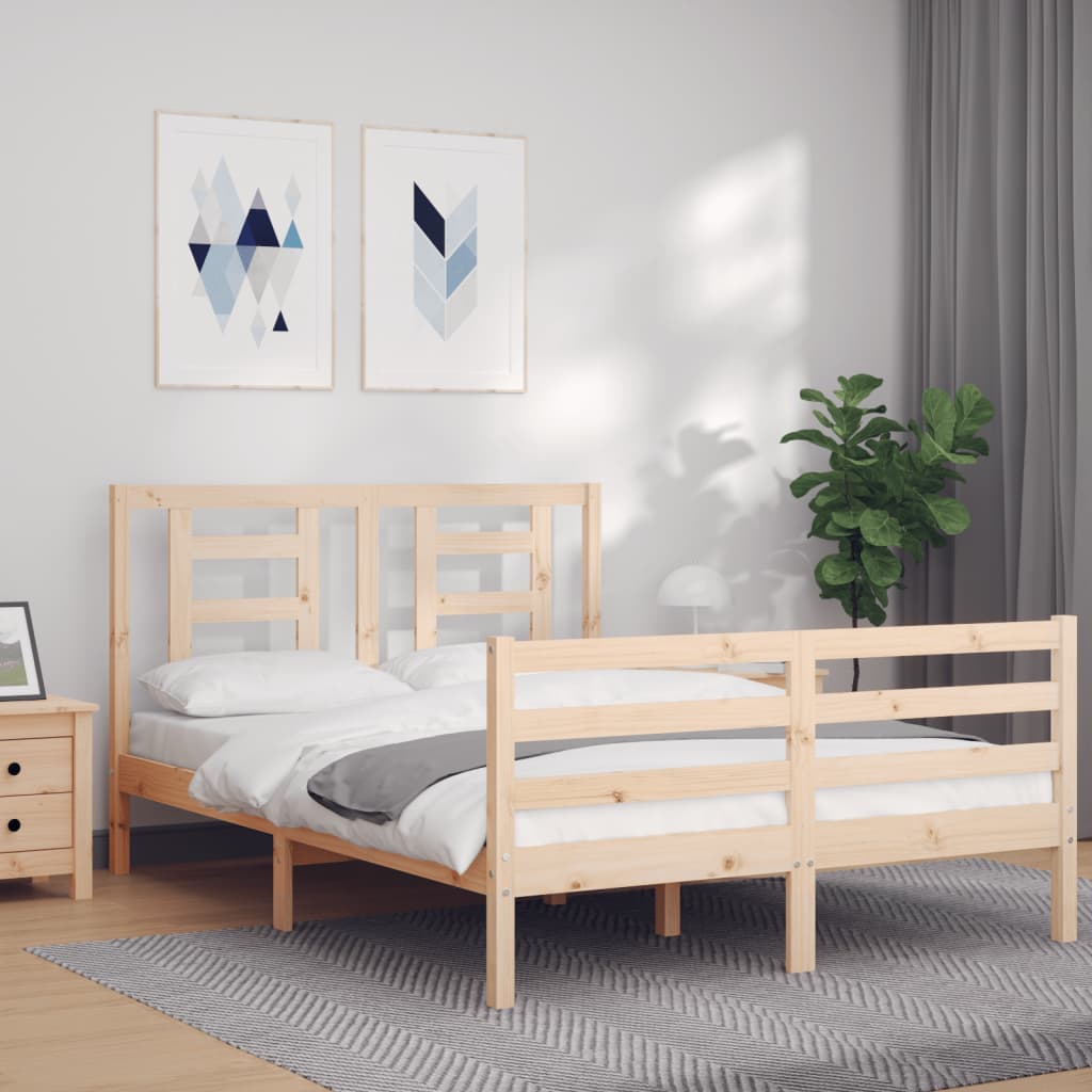 Bed Frame Without Mattress Solid Wood