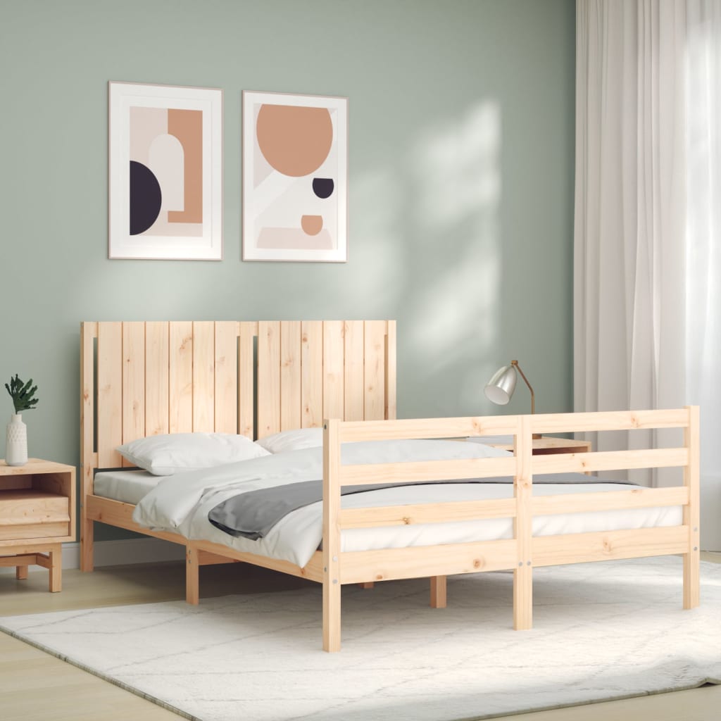 Bed Frame Without Mattress Solid Wood