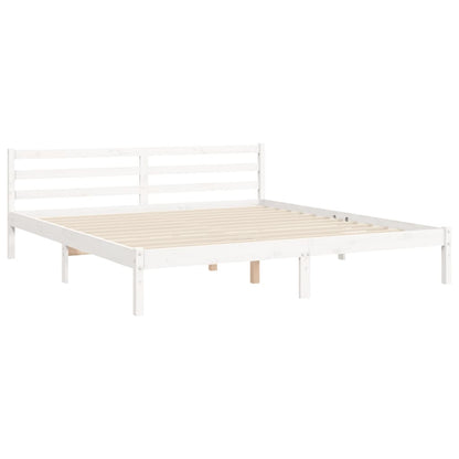 Bed Frame Without Mattress 183X203 Cm King Solid Wood