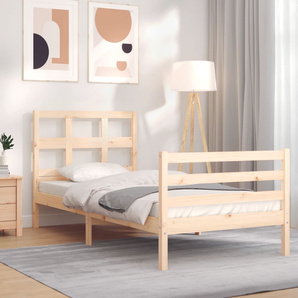 Bed Frame Without Mattress Solid Wood