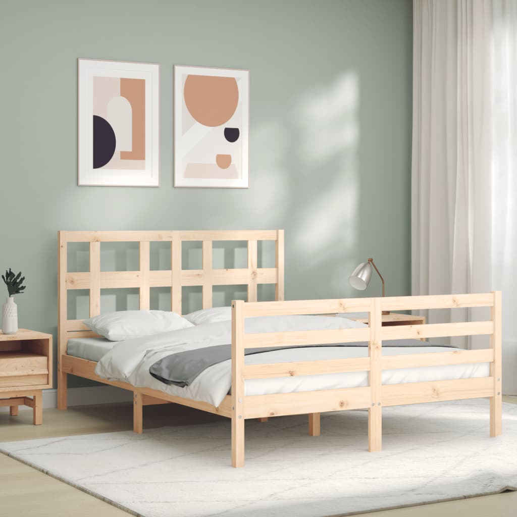 Bed Frame Without Mattress Solid Wood