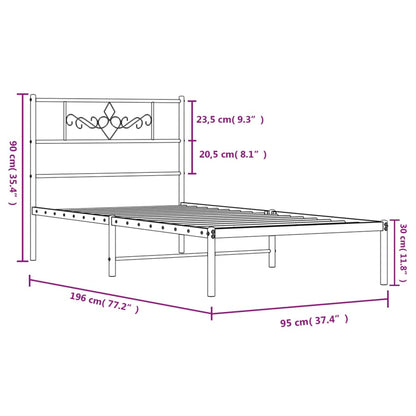 Metal Bed Frame Without Mattress