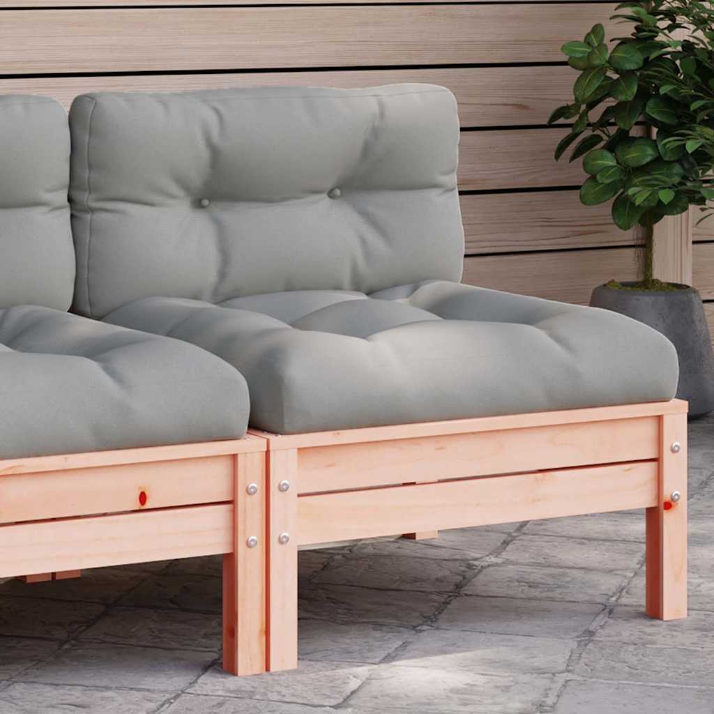3 Piece Garden Lounge Set With Cream Cushions Solid Pinewood