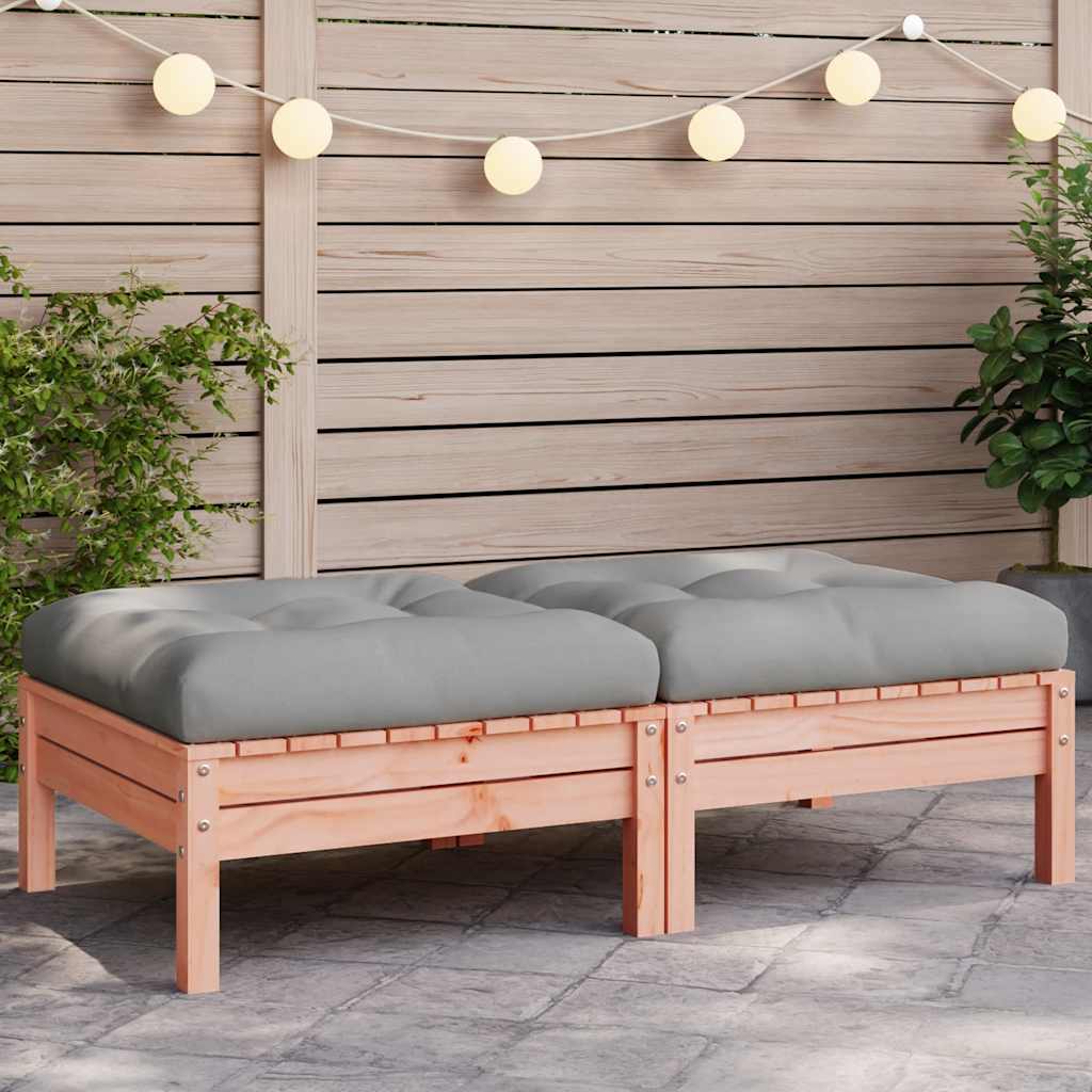 3 Piece Garden Lounge Set With Cream Cushions Solid Pinewood
