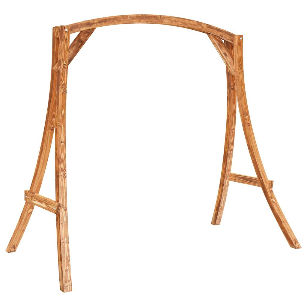 Swing Bed Solid Wood Spruce With Teak Finish