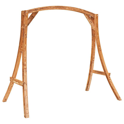 Swing Bed Solid Wood Spruce With Teak Finish