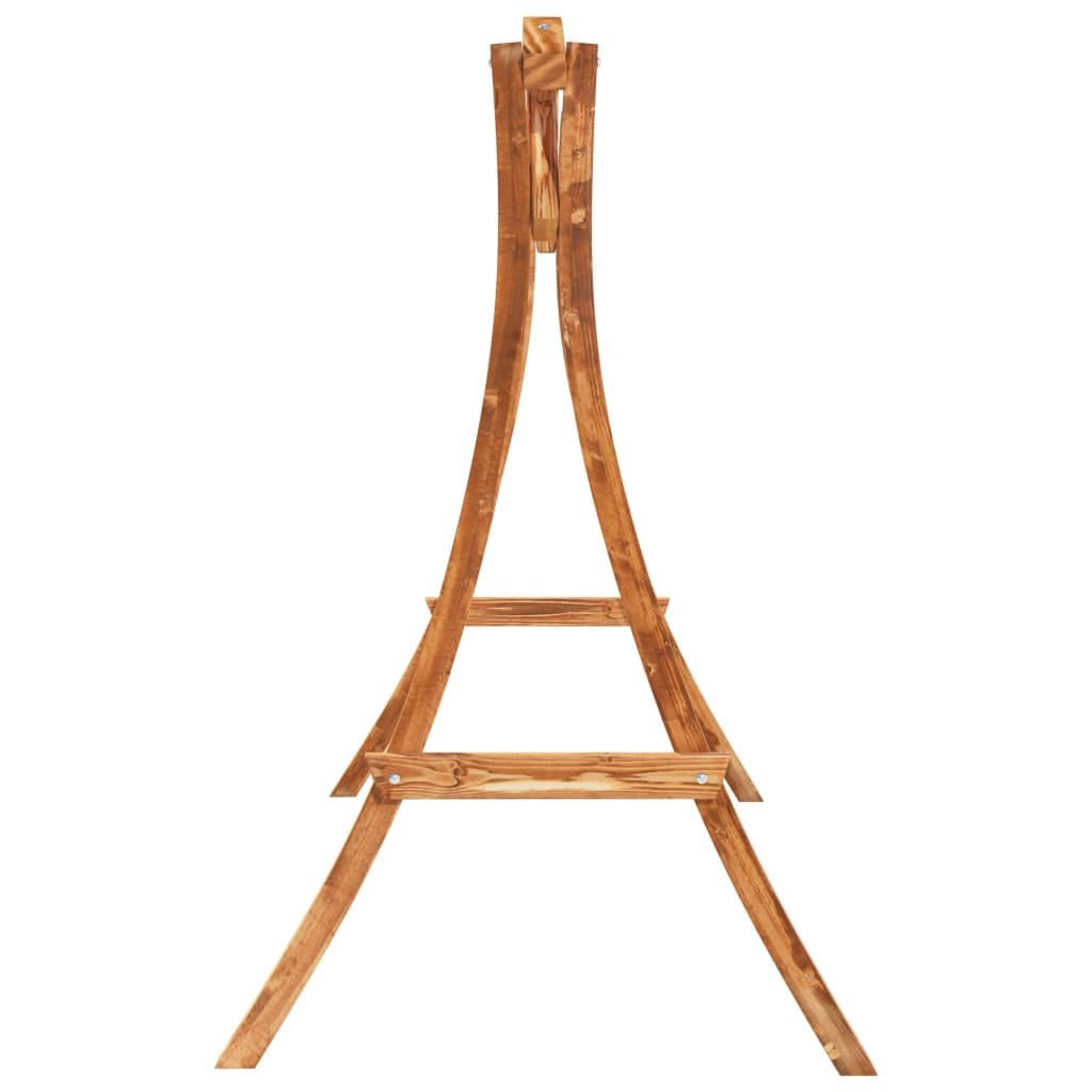 Swing Bed Solid Wood Spruce With Teak Finish