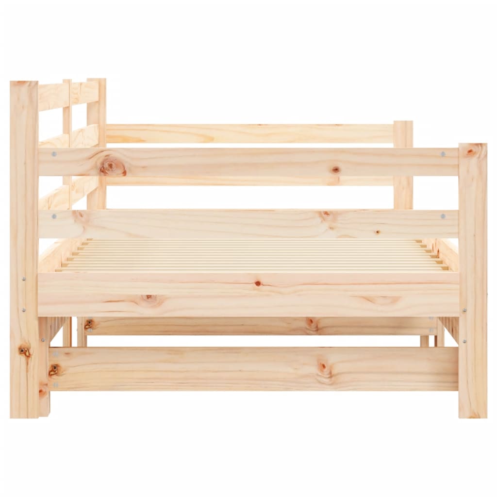 Daybed With Trundle Without Mattress Solid Wood