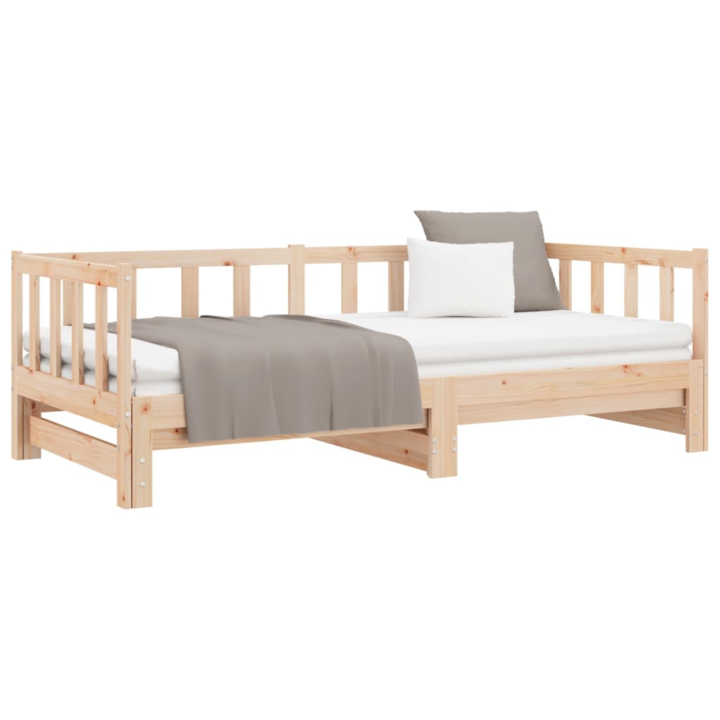 Day Bed With Trundle Without Mattress Solid Wood