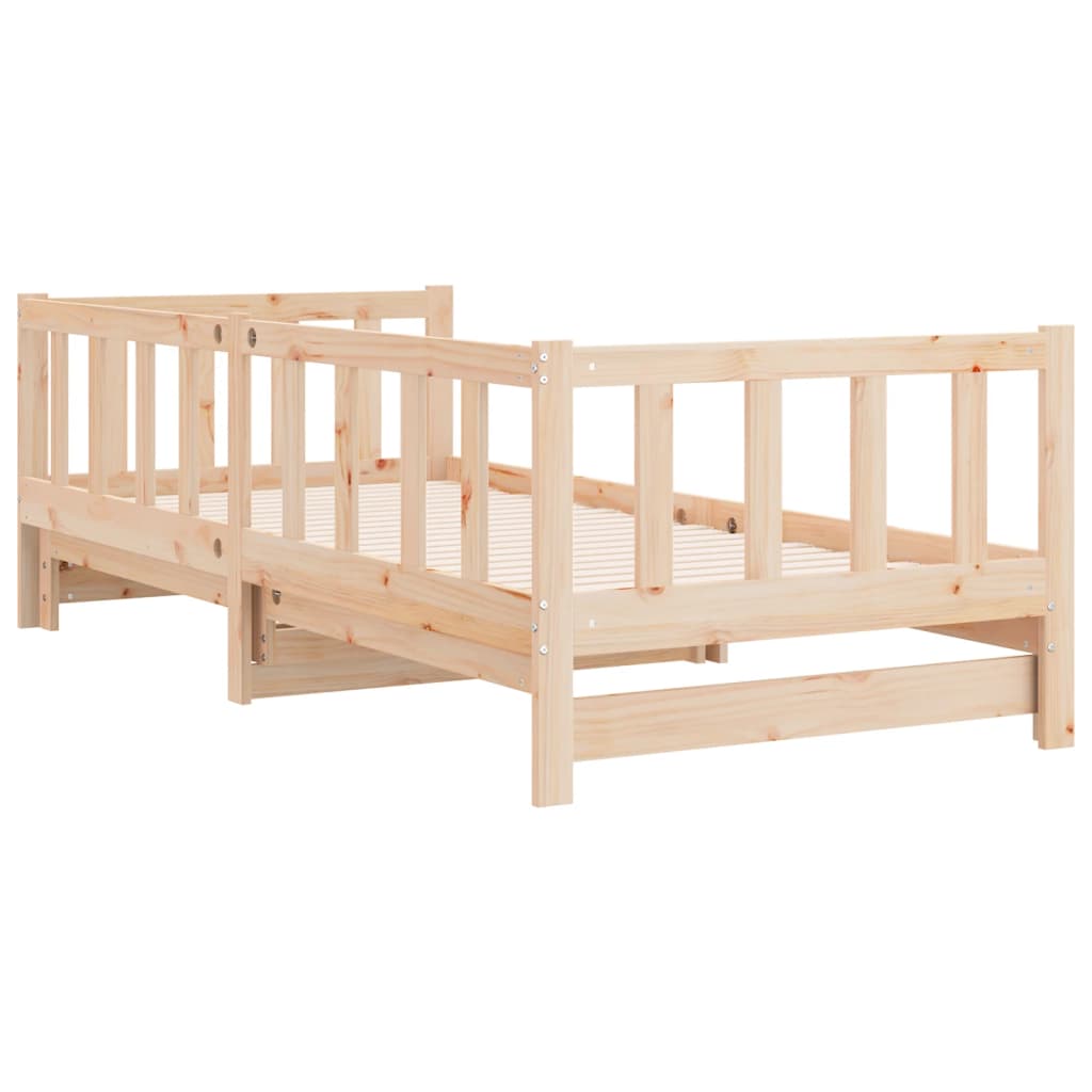 Day Bed With Trundle Without Mattress Solid Wood