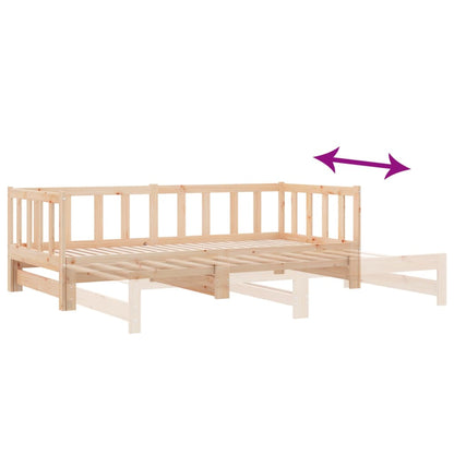 Day Bed With Trundle Without Mattress Solid Wood