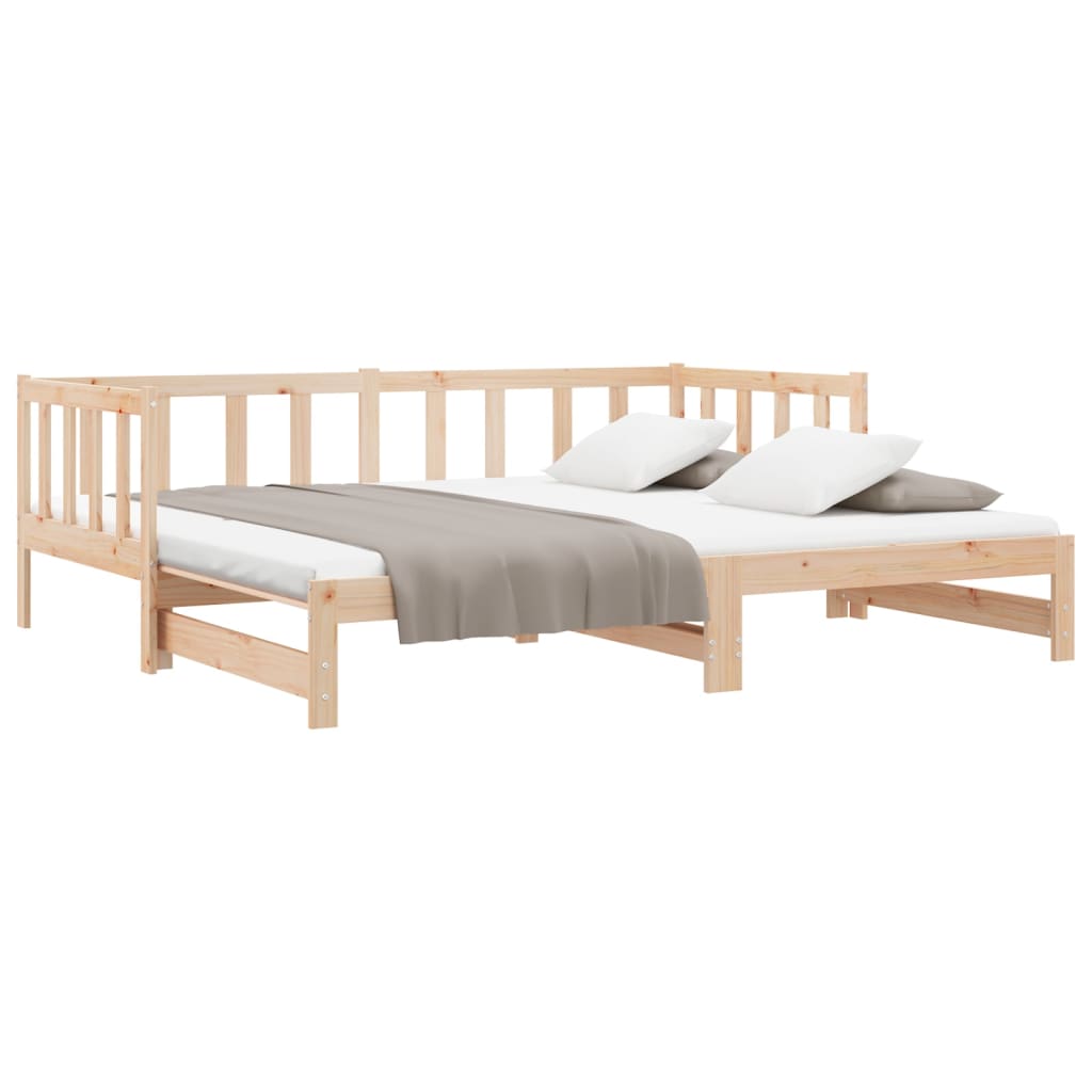 Day Bed With Trundle Without Mattress Solid Wood