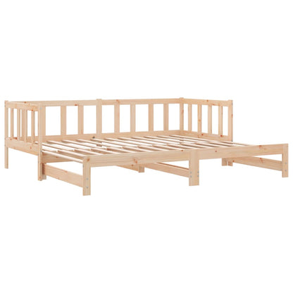 Day Bed With Trundle Without Mattress Solid Wood