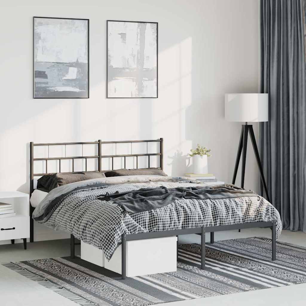 Metal Bed Frame Without Mattress 183X203 Cm King