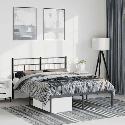 Metal Bed Frame Without Mattress 183X203 Cm King